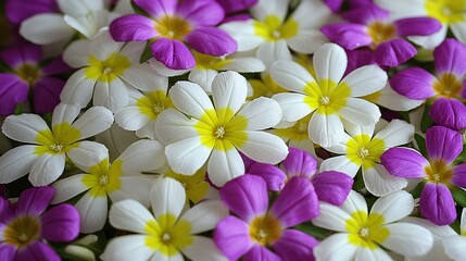 Fototapeta premium shot of statice mixed with other flowers, emphasizing the vibrant and contrasting colors. | Statice 
