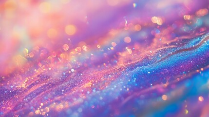 Obraz premium holographic fantasy rainbow unicorn background