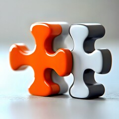 Obraz premium 3d render of a puzzle