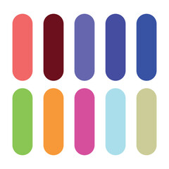 Elegant set of colorful color palette