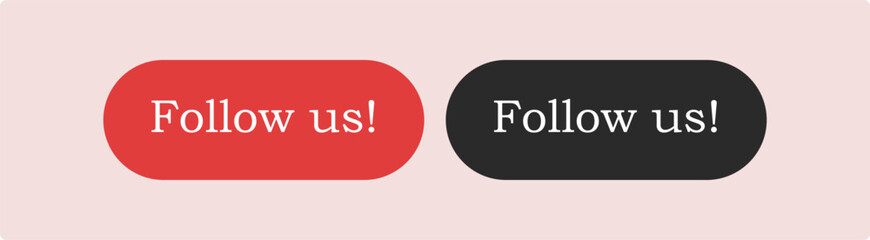 Follow us isolated counter notification Vector Logo, JPG, JPEG, EPS.