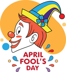 April Fool's Day, template design symbol vector art illustration 