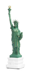 Statue of Liberty isolated on white. Symbol of freedom