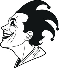 Joker vector art illustration 