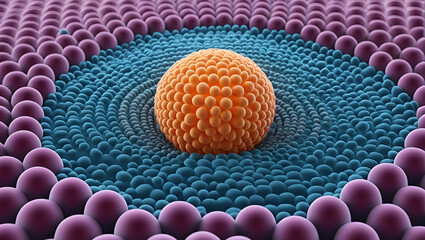 A highresolution image of a lipid bilayer demonstrating its composition of phospholipids cholesterol and other lipids