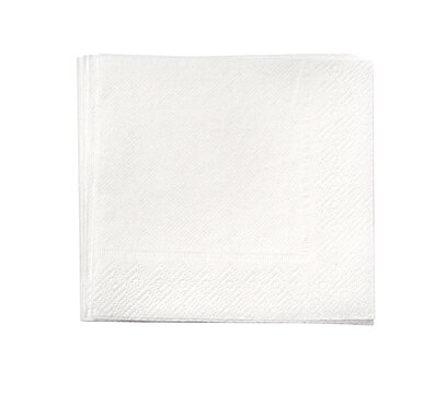 Blank paper napkin