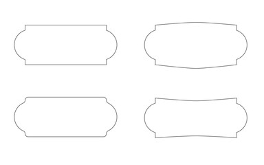 Obraz premium Rectangle frame set of four desing