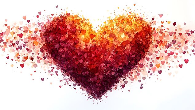 Heart-shaped object created from small dots


