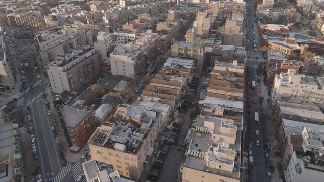 Aerial view of South Williamsburg Brooklyn