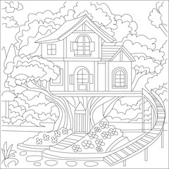 This is a line art design