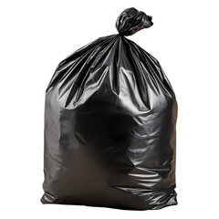 black garbage bag isolated on transparent background garbage bag png