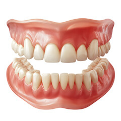 Obraz premium Jaw with teeth isolated on transparent background teeth png 