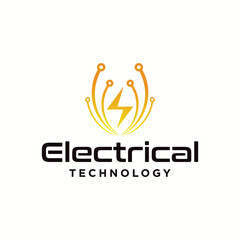 Future electric vehicle charging logo vector design concept, Electric charging logo symbol