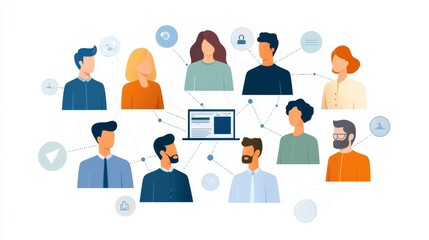 Digital Team Collaboration Network