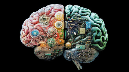 Artificial intelligence, with a human brain