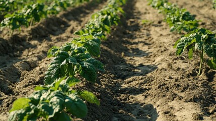 High Contrast Soft Light Agricultural Scene with Dynamic Angles