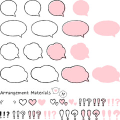 手描き風のふきだし