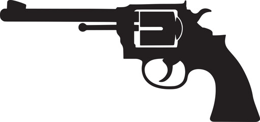 A Gun Silhouette vector Design