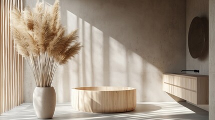 Japandi style bathroom