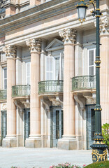 Fototapeta premium Fachada del palacio de los Jardines Reales de San Idelfonso.