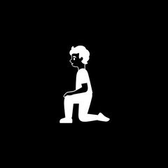 Kneeling Person Icon
