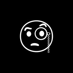 Fototapeta premium Face with Monocle