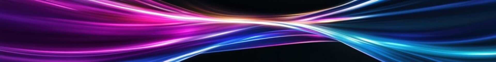 Fototapeta premium Abstract cosmic vortex, swirling energy waves, vibrant purple and blue light streams, dynamic motion blur, radial symmetry, sci-fi wormhole, digital art, high contrast, neon colors, futuristic space t