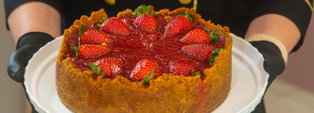 Torta Cheesecake de morango