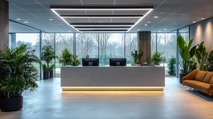 A white square LED downlight installed in an office interior, showcasing the modern lighting design with suspended tiles on high ceilings, creating a clean aesthetic.