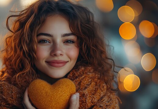 Person Holding a Heart-Shaped Object


