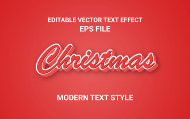Christmas Text Vector Effect