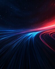 Obraz premium Abstract Light Trails in Space