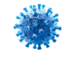 3d virus cell isolated on transparent or white background, png cutout