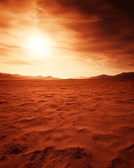 Fototapeta premium Desert Landscape at Sunset