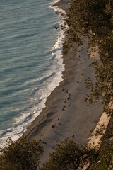 A view of Nice beach in the south of France