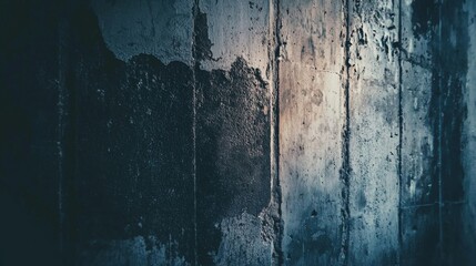 Obraz premium Dark Concrete Wall Texture: Grunge Background, Urban Photography