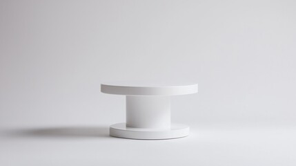 Modern White Table: Minimalist Interior Design