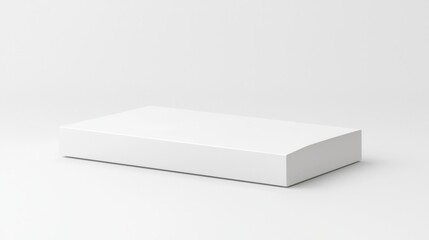 Naklejka premium Blank White Box Mockup: Product Packaging Template