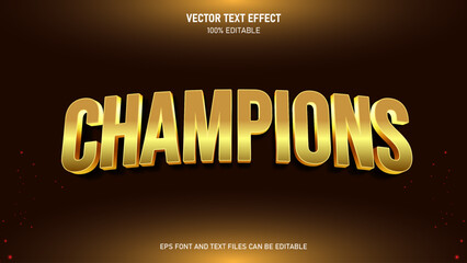 Champions 3d style editable text effect