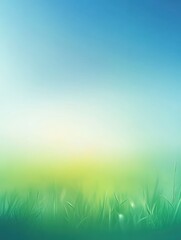 Spring blurred background blue green gradient horizon background for design fresh spring light. Gradient. Illustration