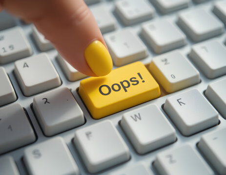 oops! key pressed: a humorous digital blooper snapshot