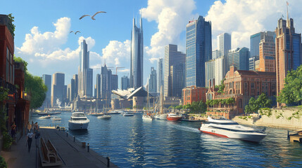 Fototapeta premium panorama of the city