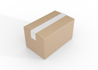 Delivery Carton Box Mockup