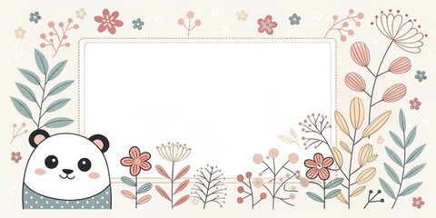 simple shape cute cartoon beautiful illustration background