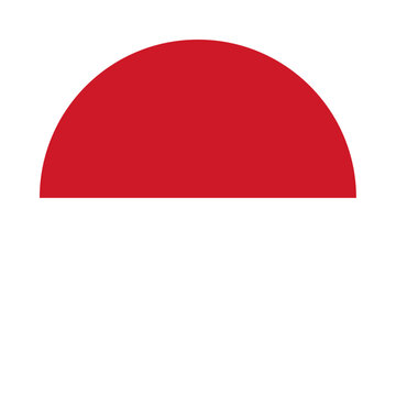 Round Monaco flag icon