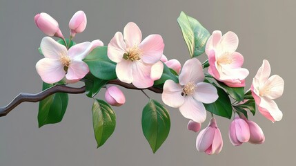 Fototapeta premium Blossoming branch apple. Bright colorful spring flowers. nature