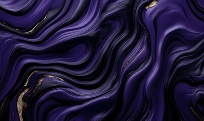 Abstract swirling purple and gold marble texture background. Perfect for design projects, websites, or print media. Elegant and luxurious feel.