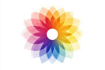 Minimalist Mandala Isolated on White Background