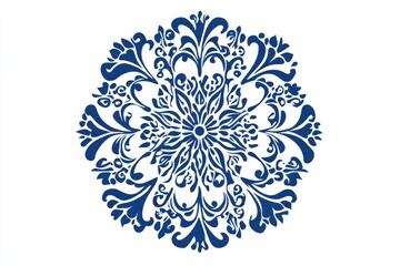 Minimalist Mandala Isolated on White Background