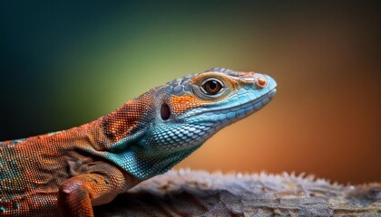 Fototapeta premium lizard close up